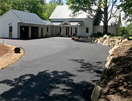 Heated Driveway before and after