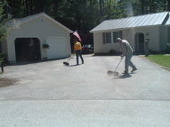 new hampshire driveway seal coat before