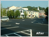 pavement line striping after