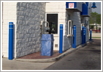 post guard post protectors, parking lot maintence, post guard, post guards, plastic post guards.